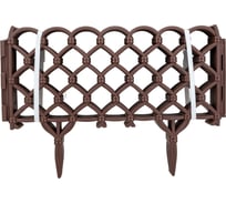 Декоративный забор Дачная мозаика Фаберже темно-коричневый 15245