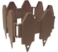 Декоративный заборчик Дачная мозаика "Дощечки" темно - коричневый 10680