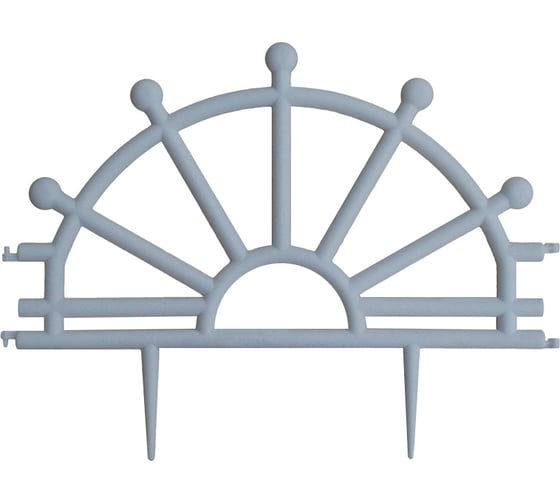 Декоративный заборчик Дачная мозаика "Штурвал" белый 10666 1