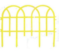 Декоративный заборчик Дачная мозаика Готика Ажурный желтый 10591