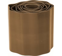 Бордюрная лента Дачная мозаика гофрированная коричневая 13062