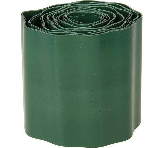 Бордюрная лента Дачная мозаика гофрированная, зеленая 11814 1