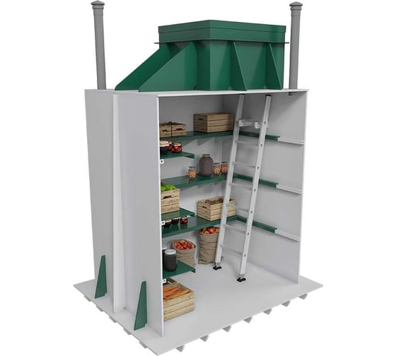 Погреб ЗЕМЛЯК Стандарт 1200x1200x2500 мм PS1212