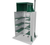 Погреб ЗЕМЛЯК Стандарт 1500x1500x2500 мм PS1515