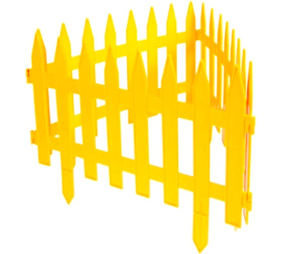 Декоративный забор GARDENPLAST GOTIKA №3 7 шт, длина 3,10 м, желтый 4814132000380 50212