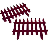 Декоративный забор GARDENPLAST GOTIKA №3 7 шт, длина 3,10 м, шоколад 4814132000403 50412