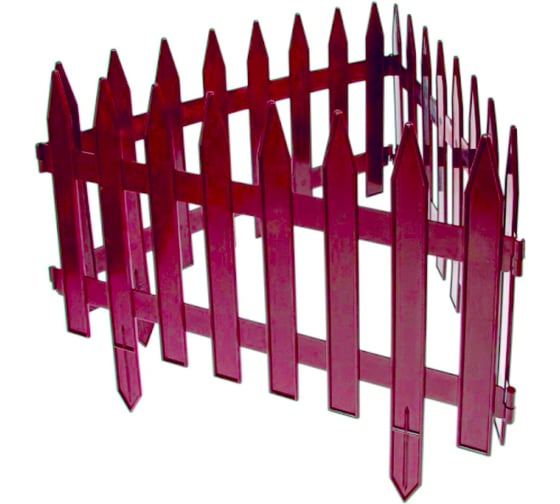 Декоративный забор GARDENPLAST GOTIKA №3 7 шт, длина 3,10 м, шоколад 4814132000403 50412