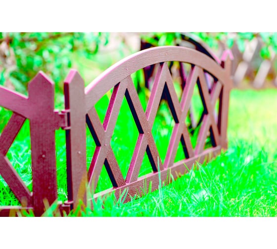 Декоративный забор GARDENPLAST MODERN №4 5 шт, длина 3,00 м, шоколад 4814132000441 50413