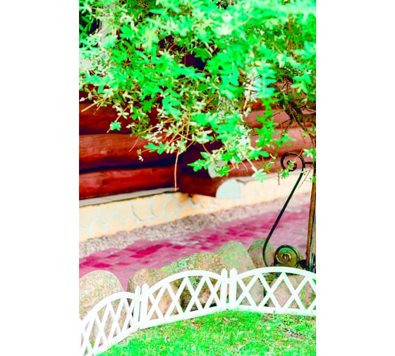 Декоративный забор GARDENPLAST MODERN №4 5 шт, длина 3,00 м, белый 4814132000267 50013