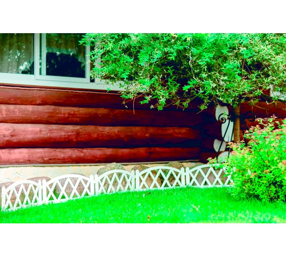 Декоративный забор GARDENPLAST MODERN №4 5 шт, длина 3,00 м, белый 4814132000267 50013