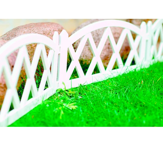 Декоративный забор GARDENPLAST MODERN №4 5 шт, длина 3,00 м, белый 4814132000267 50013