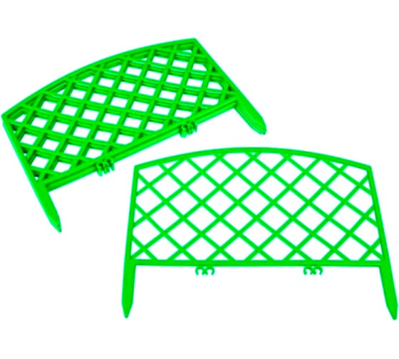 Декоративный забор GARDENPLAST ROMANIKA №1 7 шт, длина 2,95 м, зеленый 4814132000298 50110