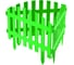 Декоративный забор GARDENPLAST RENESSANS №2 7 шт, длина 3,10 м, зеленый 4814132000335 50111 1