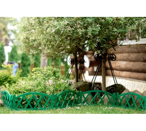 Декоративный забор GARDENPLAST MODERN №4 5 шт, длина 3,00 м зеленый 4814132000410 50113