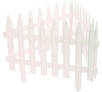 Декоративный забор GARDENPLAST GOTIKA №3 7 шт, длина 3,10 м белый 4814132000250 50012
