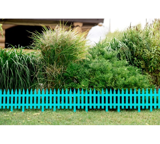 Декоративный забор GARDENPLAST GOTIKA №3 7 секций, 3.1 м, лазурь 4814132002360 50512