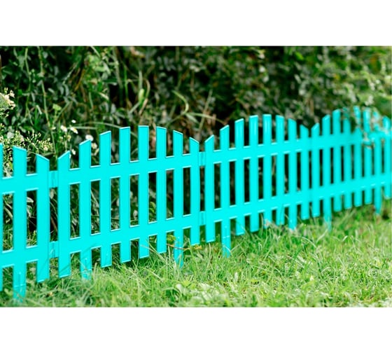 Декоративный забор GARDENPLAST RENESSANS №2 7 секций, 3.1 м, лазурь 4814132002353 50511