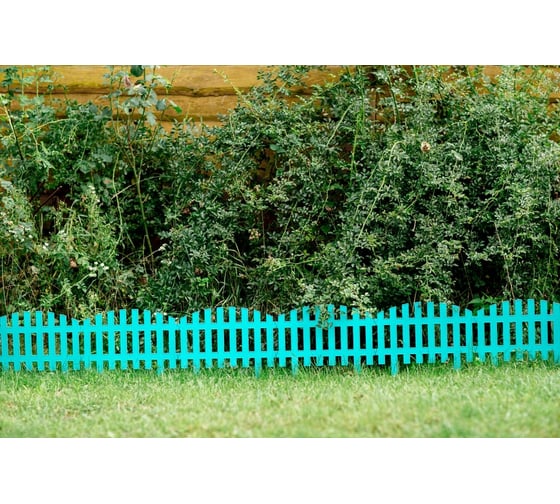 Декоративный забор GARDENPLAST RENESSANS №2 7 секций, 3.1 м, лазурь 4814132002353 50511