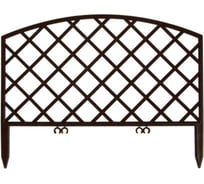 Декоративный забор GARDENPLAST ROMANIKA №1 7 секций, 2.95 м, шоколад 4814132000328 50410