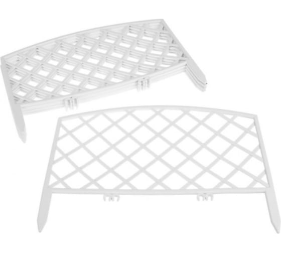 Декоративный забор GARDENPLAST ROMANIKA №1 7 секций, 2.95 м, белый 4814132000236 50010