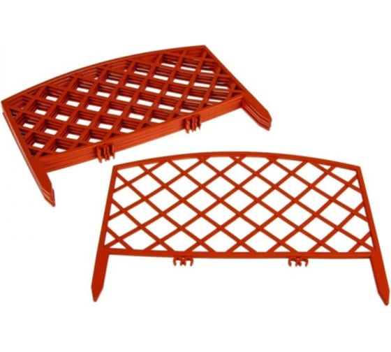 Декоративный забор GARDENPLAST ROMANIKA №1 7 секций, 2.95 м, терракот 4814132000311 50310