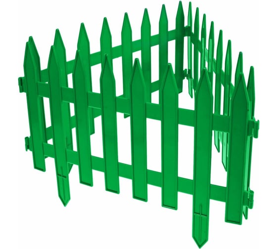 Декоративный забор GARDENPLAST GOTIKA №3 7 секции, 3.1 м, зеленый 4814132000373 50112