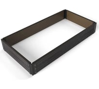 Готовый комплект грядки из ДПК Еврогрядка 1200x800x225-3D, цвет венге GEG3-225-3D