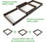 Готовый комплект грядки из ДПК Еврогрядка 1200x800x225-3D, цвет венге GEG3-225-3D 9