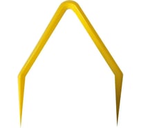 Декоративный заборчик Дачная мозаика Бумеранг желтый 10682