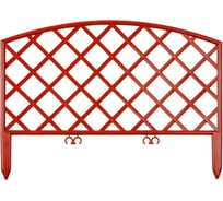 Декоративный забор Grinda 28x320 см, терракотовый 422207-T
