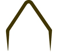 Декоративный заборчик Дачная мозаика Бумеранг темно-коричневый 12060