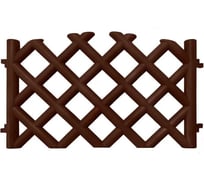 Забор декоративный Polyagro Барокко 2.78 м, шоколад 8065173