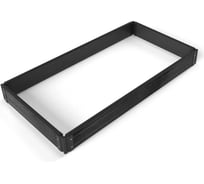 Комплект из 4-х досок Еврогрядка Графит ДПК 1500x155x30 для грядок и клумб, EGD15-150gr