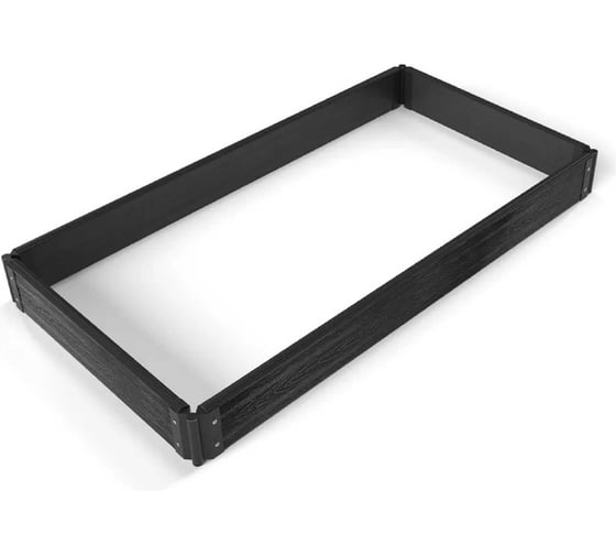 Комплект из 4-х досок Еврогрядка Графит ДПК 1500x155x30 для грядок и клумб, EGD15-150gr 1