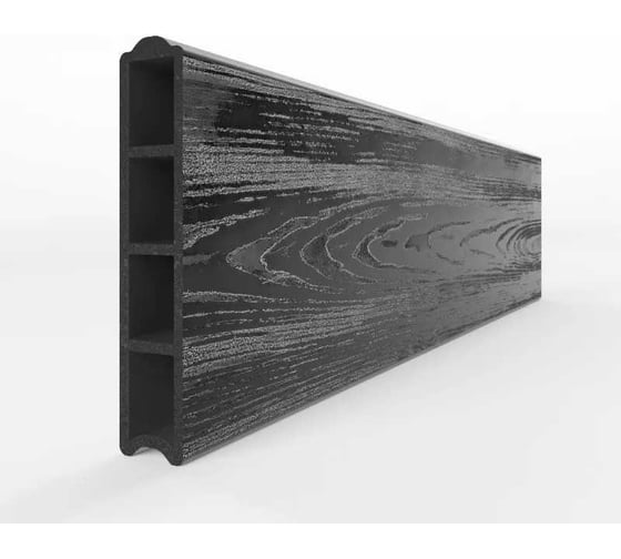 Комплект из 4-х досок Еврогрядка Графит ДПК 1500x155x30 для грядок и клумб, EGD15-150gr