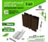 Стыковочный элемент Еврогрядка Коричневый 150x30 2 ось-петли, коричневый EGST15030-k 3