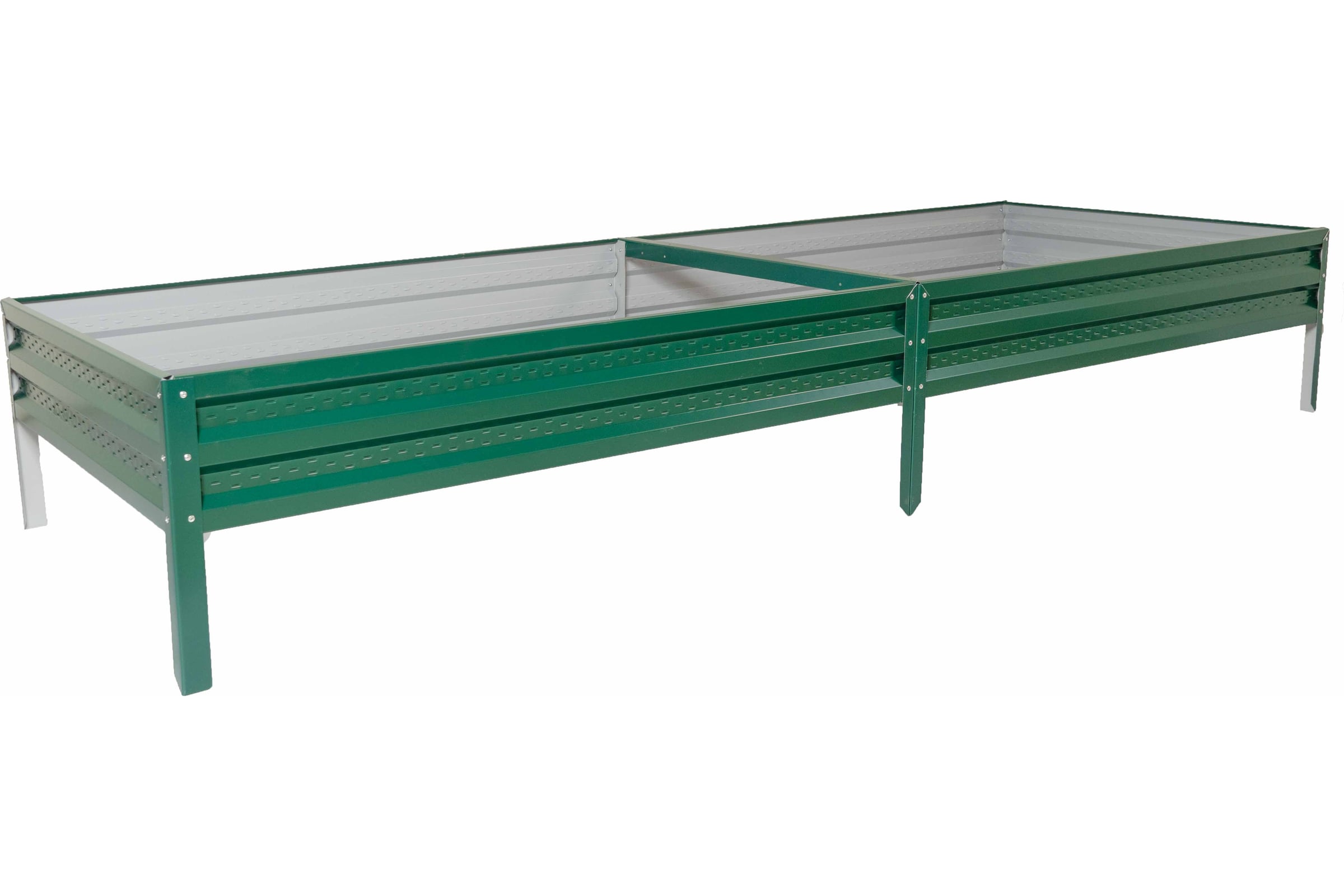 Оцинкованные грядки на участке