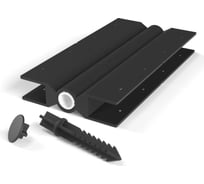 Комплект стыковочных элементов для грядок и клумб Еврогрядка 300x30, 4 шт (черн.) 5470