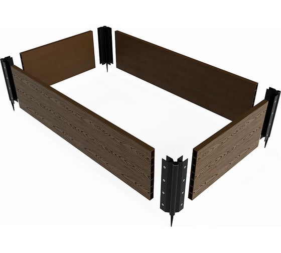 Шарнир для низкой клумбы 25х150 мм Holzhof 	PLSH25150BL