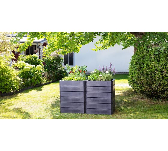 Прямоугольная грядка GRAF S 60х60х25 см 645115