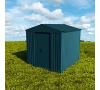 Хозблок для дачи сборно-разборный из металла Чебоксарский завод строительных профилей СТЭП 2,024x2,130x2,080 м, серый, RAL 7024 4603312435247