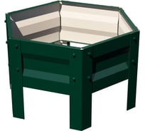 Клумба с полимерным покрытием ПоУму диаметр 0.6 м, зеленый мох 66005