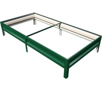 Оцинкованная грядка с полимерным покрытием ПоУму 1.0х2.0 м, зеленый мох 10206005