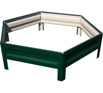 Клумба с полимерным покрытием ПоУму диаметр 1.4 м, зеленый мох 146005