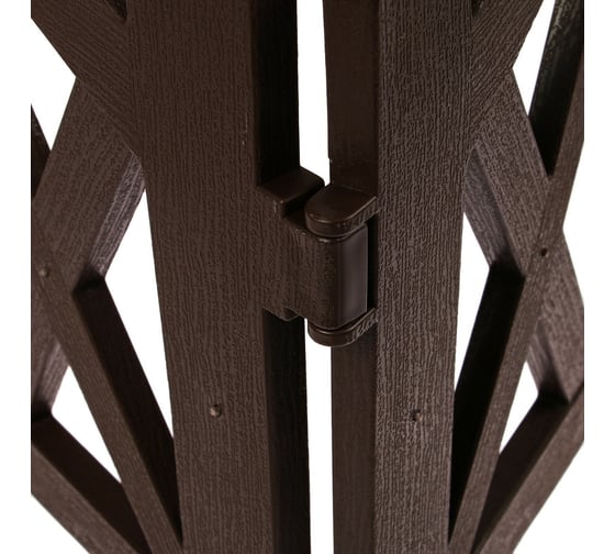 Ограждение Greengo MODERN 35x232 см, 4 секции, шоколадное 3338451