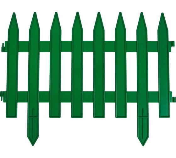 Ограждение Greengo GOTIKA 35x210 см, 5 секций, зелёное 3338443