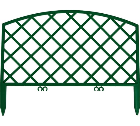 Ограждение Greengo ROMANIKA 35x220 см, 5 секций, зелёное 3338433