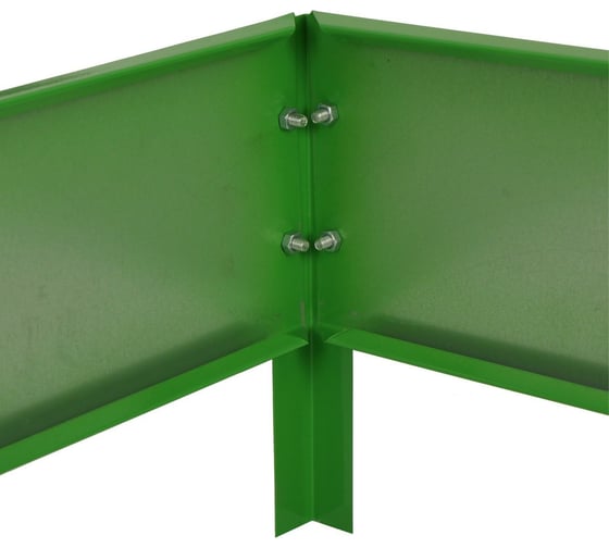 Оцинкованная клумба Greengo квадро 80x80x15 см, зелёная 4210478