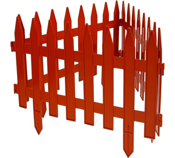 Ограждение Greengo GOTIKA 35x210 см, 5 секций, терракотовое 3338445 1