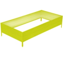 Оцинкованная грядка Greengo 195x100x34 см, жёлтый 2470649